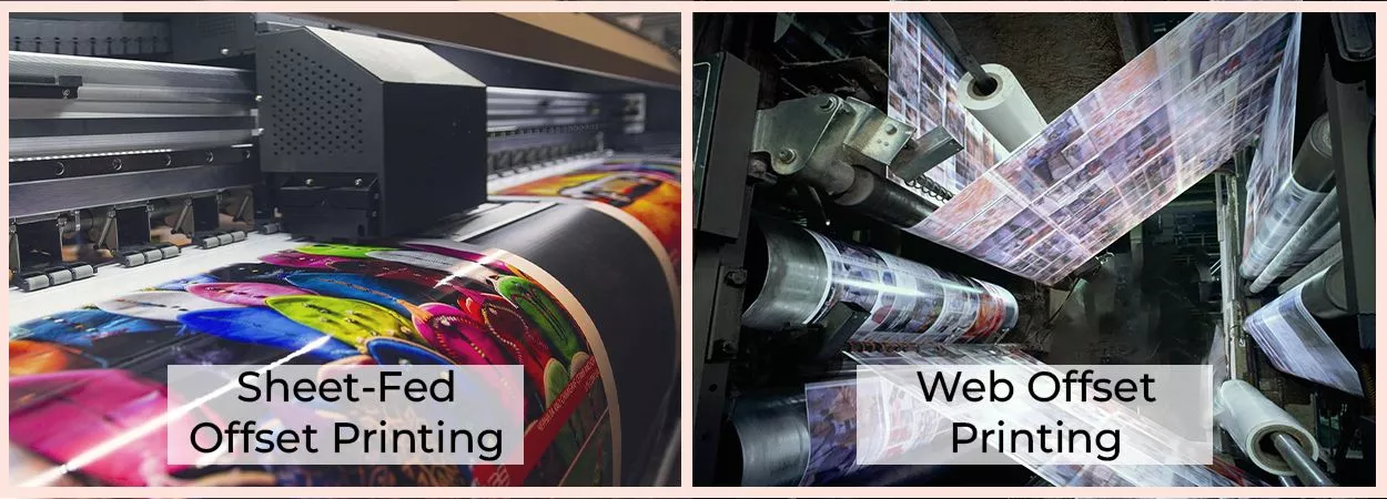 Types of offset printing: sheet-fed & web offset printing