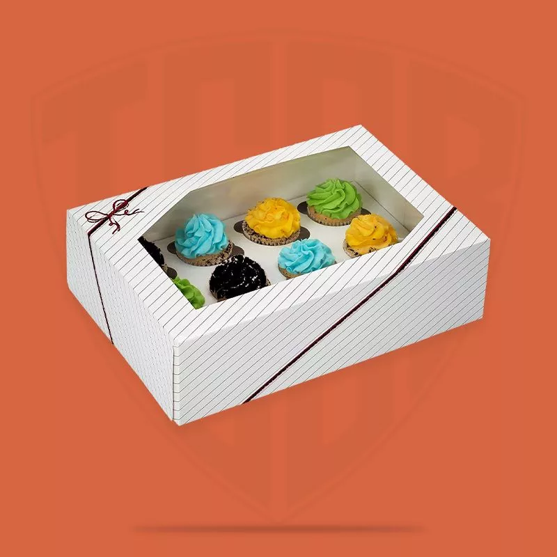 bakery boxes in white colour with inserts at wholesale rate